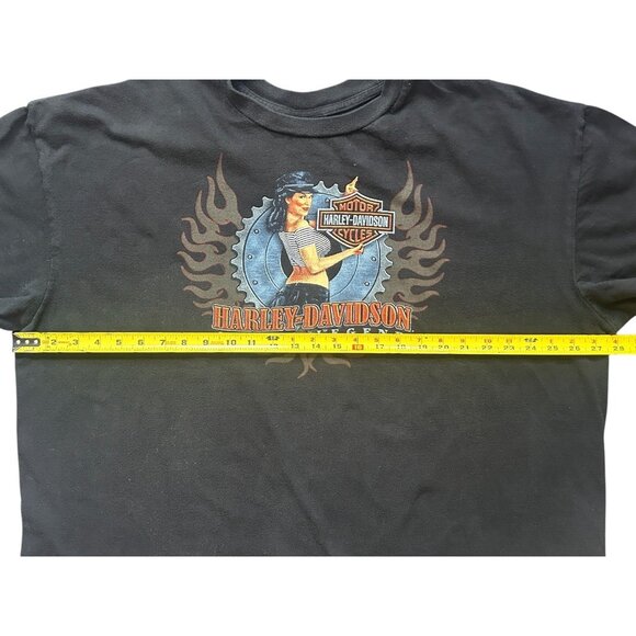 Harley Davidson Men's Black T-Shirt 2008 Mackie Oshawa Ontario Ride a Legend 3XL - Picture 6 of 9